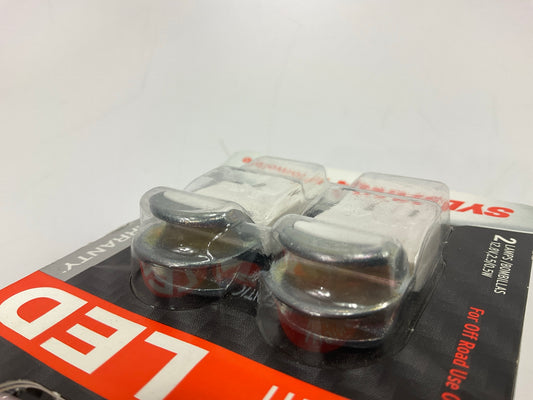Sylvania 7444ALEDBP2 Zevo AMBER LED Tail Light Lamp Light Bulb 7444A 7443 - PAIR