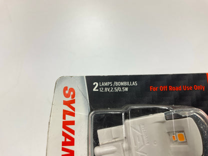 Sylvania 7444ALEDBP2 Zevo AMBER LED Tail Light Lamp Light Bulb 7444A 7443 - PAIR