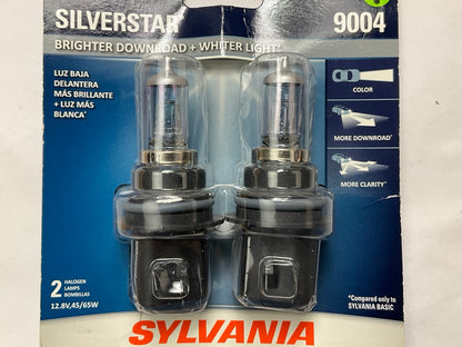 Sylvania 9004STBP2 Silverstar Headlight Lamp Light Bulbs 9004 12.8V 45W