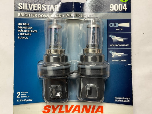 Sylvania 9004STBP2 Silverstar Headlight Lamp Light Bulbs 9004 12.8V 45W