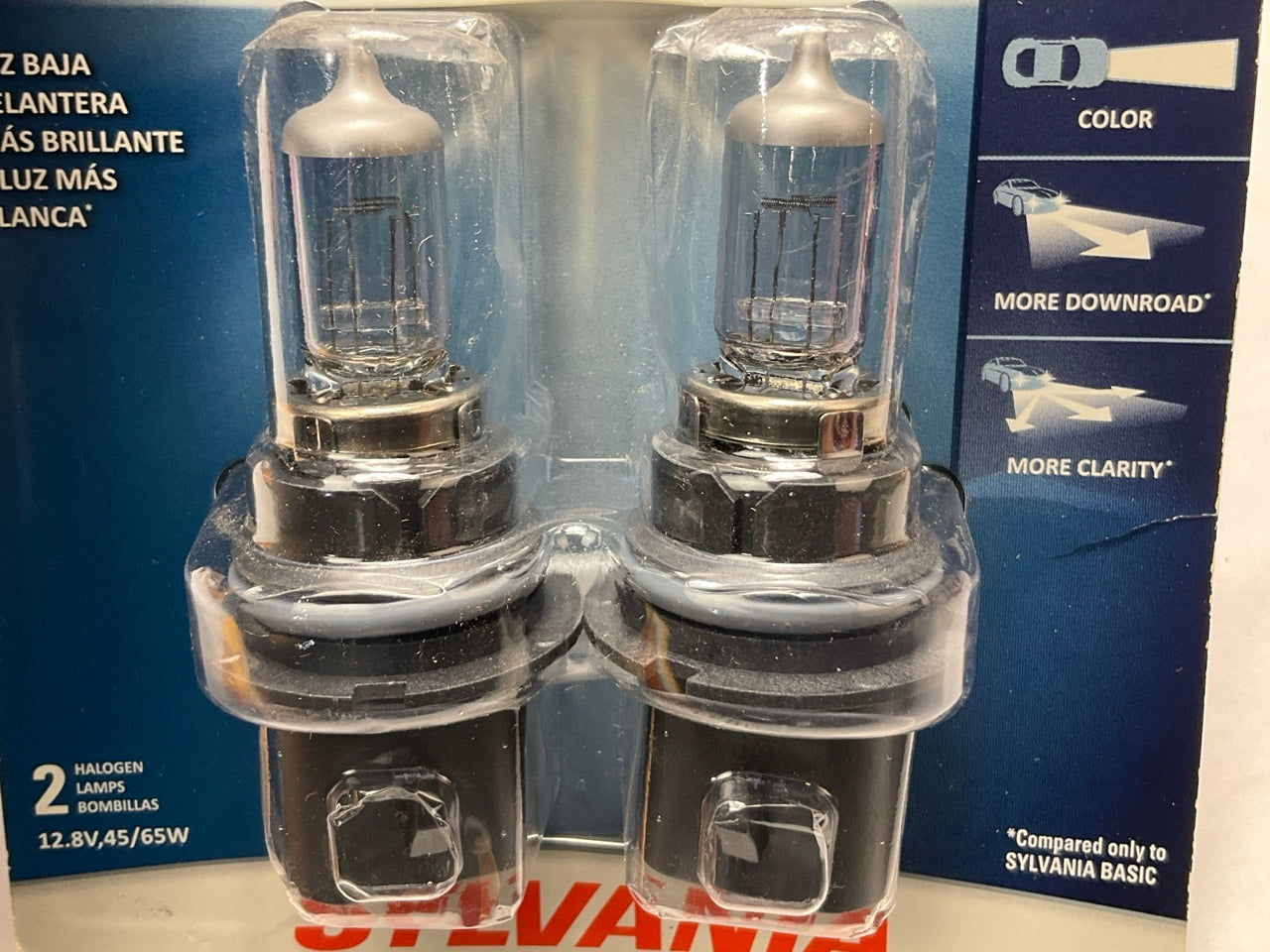 Sylvania 9004STBP2 Silverstar Headlight Lamp Light Bulbs 9004 12.8V 45W