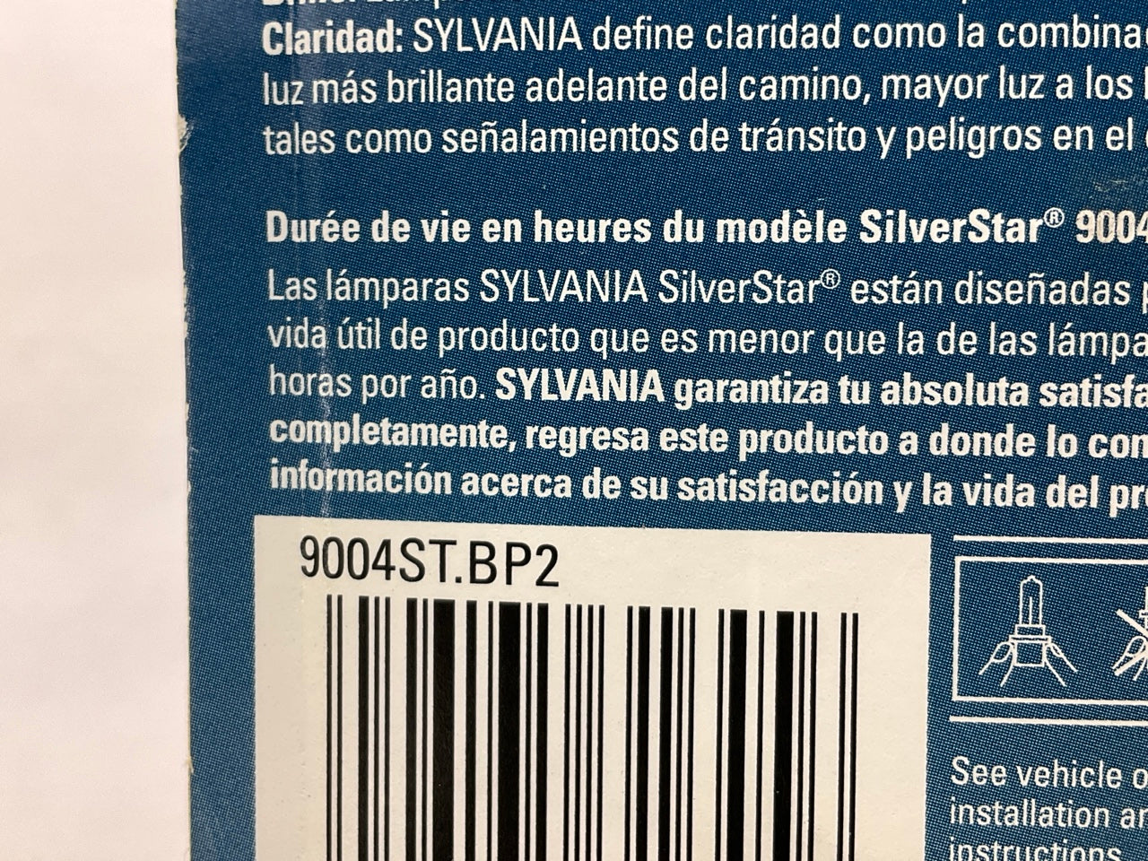 Sylvania 9004STBP2 Silverstar Headlight Lamp Light Bulbs 9004 12.8V 45W