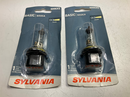 (2) Sylvania 9006XSBP #9006 Basic Headlight Lamp Light Bulb 9006XS 12.8V 55W
