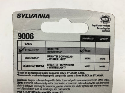 Sylvania 9006XVBP XtraVision Headlamp Headlight Bulb - 9006