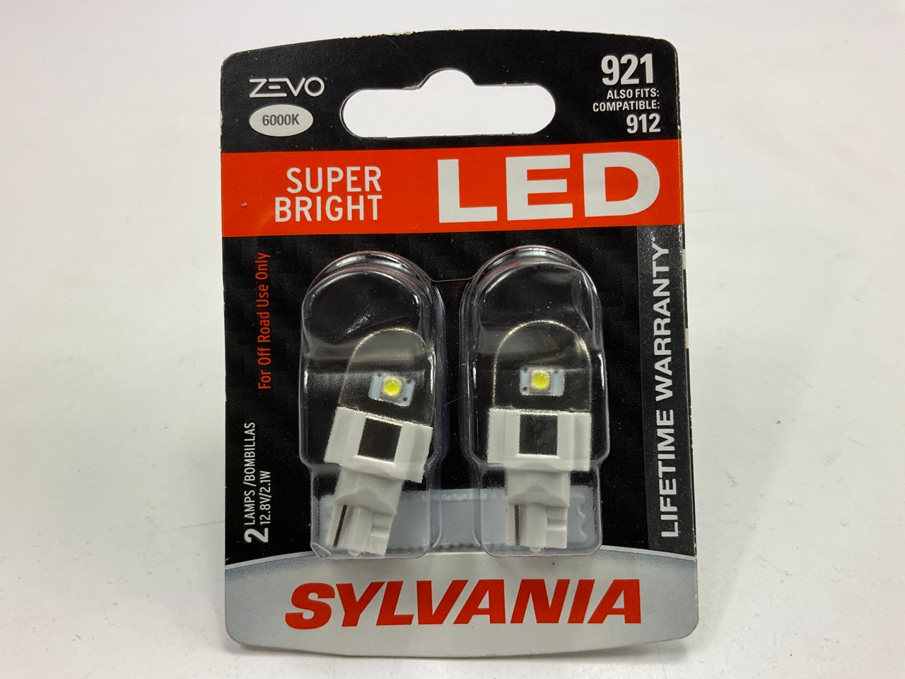 Sylvania 921LEDBP2 Super Bright LED Back Up Light Lamp Bulb, 921 - 2 PACK