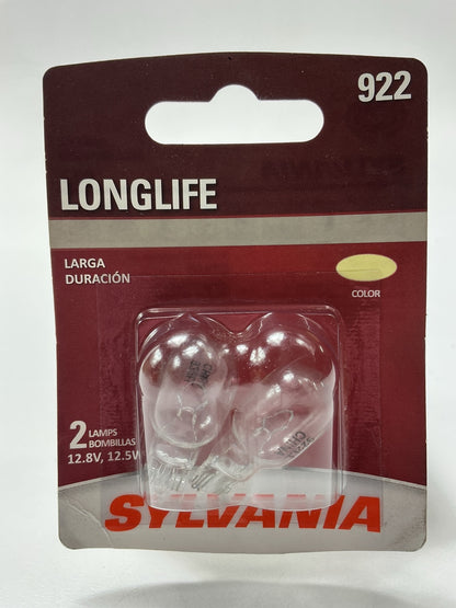 Sylvania 922LL-BP2 Longlife Back Up Light Lamp Light Bulb #922 Pack Of 2