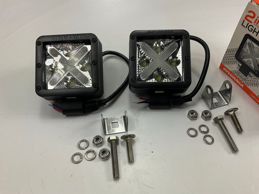 (2) Sylvania CUBEXSPBX - 4'' Universal LED Cube-X Fog Light Lamp 1170 Lumens