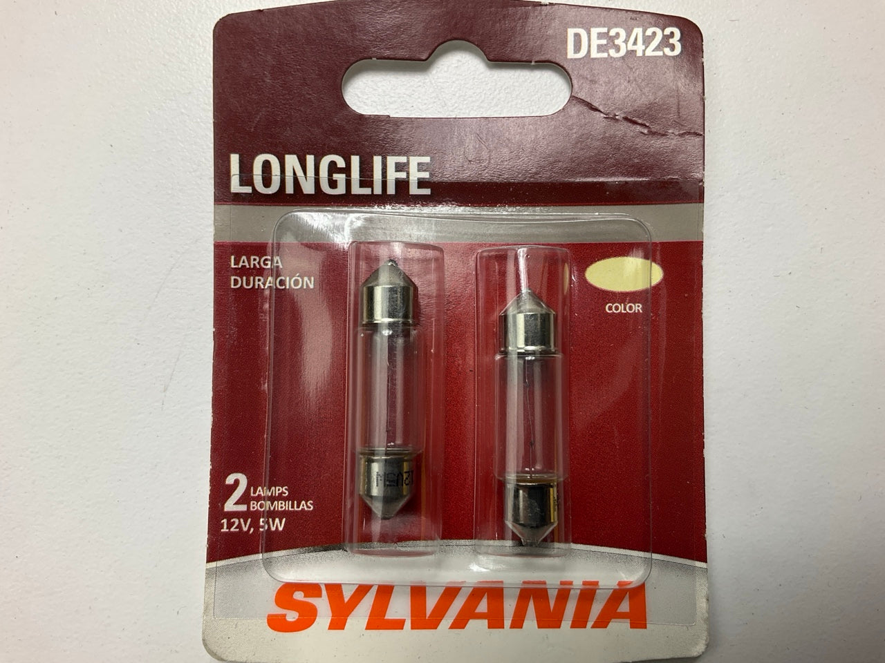 Sylvania DE3423LLBP2 LongLife Courtesy Light Lamp Bulb, DE3423 - 2 PACK