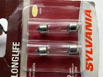 Sylvania DE3425LLBP2 Longlife Dome Light Lamp Light Bulbs #DE3425 12V - Set Of 2