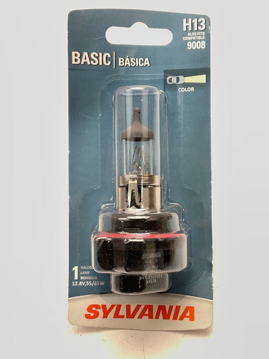 Sylvania H13BP Basic Headlight Lamp Light Bulb #H13, 9008 12.8V 65W