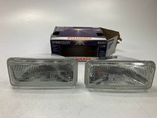 (2) Sylvania H4351XVBX Xtravision LOW Beam Headlight Headlamp Light Bulb H4351
