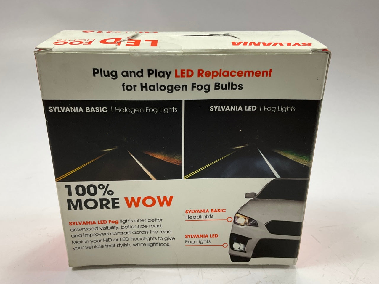 (2) Sylvania H8LED-BX2 Zevo 6000K LED Fog Light Lamp Light Bulbs #H8, #H16 12.8V