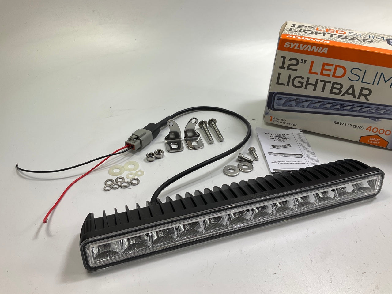 Sylvania SLIM12INSP-BX - 12'' LED Slim Light Bar, 4000 Raw Lumens, 36W 12/24V