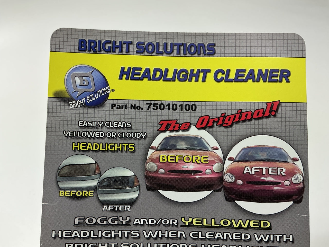 Symtech 75010100 Headlight Restoration Kit - Clean Yellow Or Cloudy Head Lights