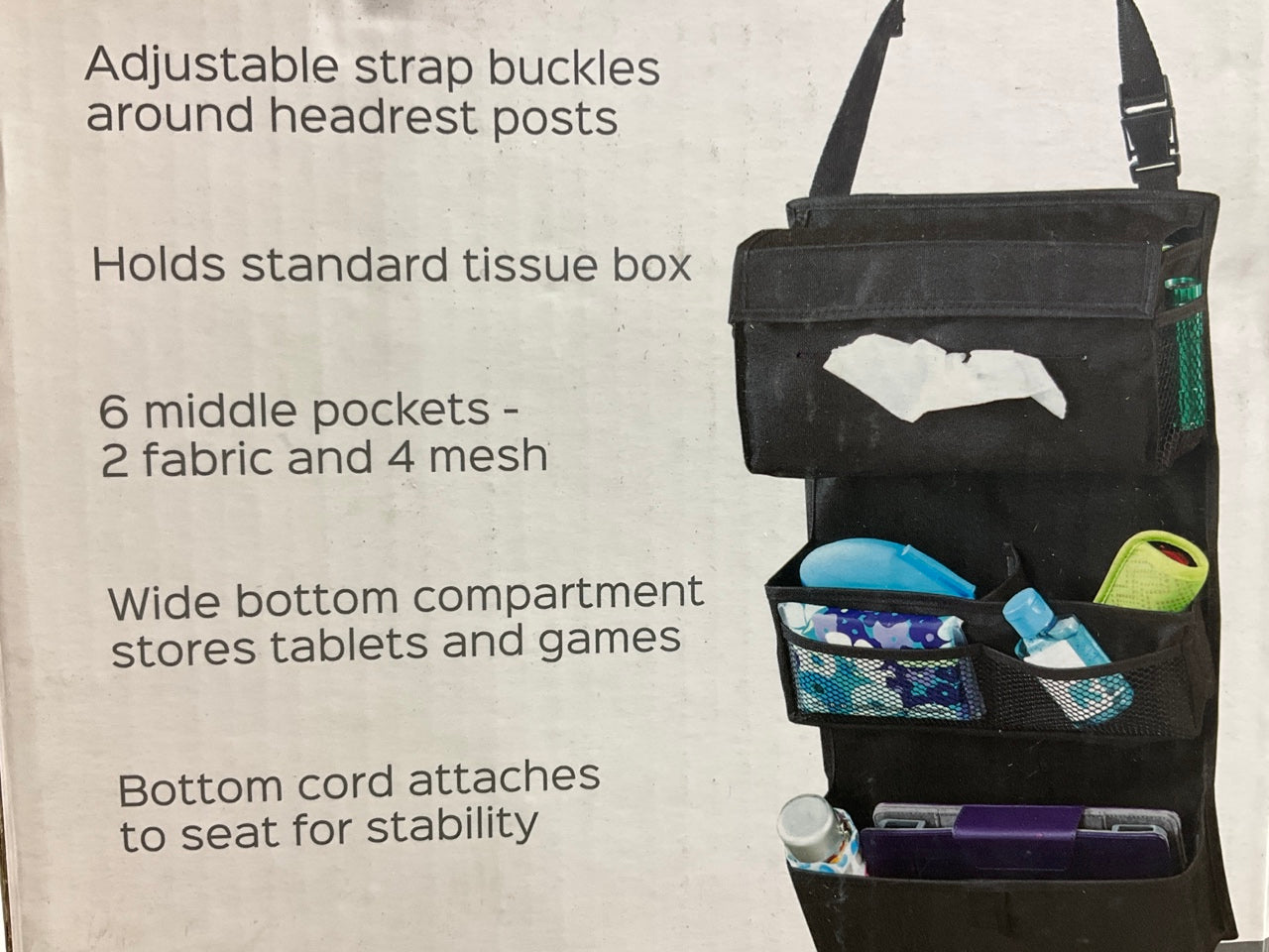 Talus High Road Seat Back Entertainment Organizer Pouch - Hangs From The Seat