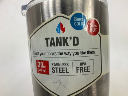 (3) PACK - Tankd MS107 30oz Tumbler Stainless Steel Cup For Coffee, BPA Free