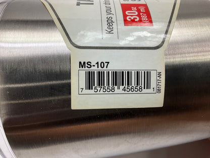 (3) PACK - Tankd MS107 30oz Tumbler Stainless Steel Cup For Coffee, BPA Free