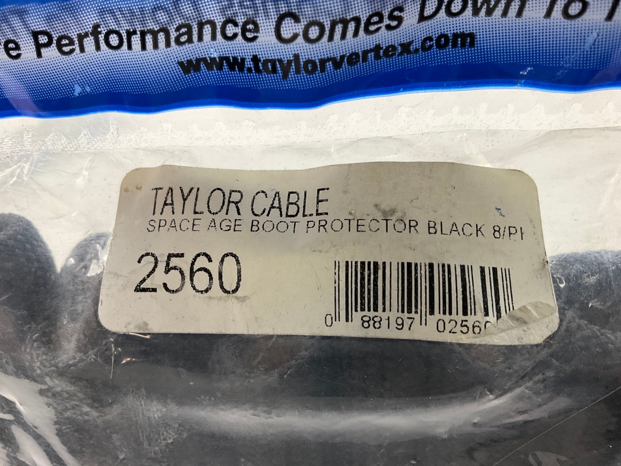 Taylor 2560 Spark Plug Boot Heat Protector Space Age Boot Protector Black 8 PACK