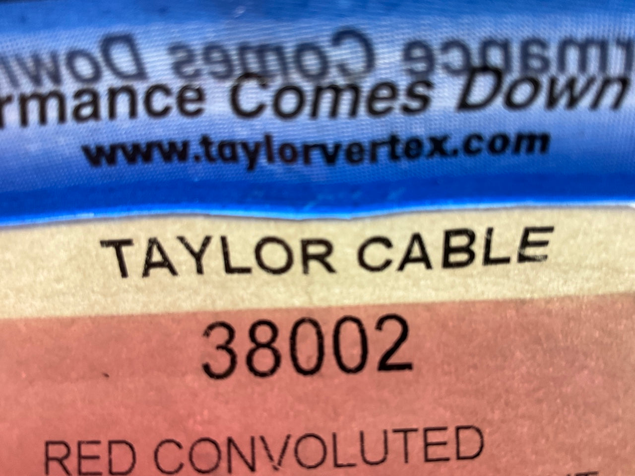 Taylor 38002 Convoluted Tubing Red Protective Loom 10 Feet 1/4'', 3/8'', 1/2'', 3/4