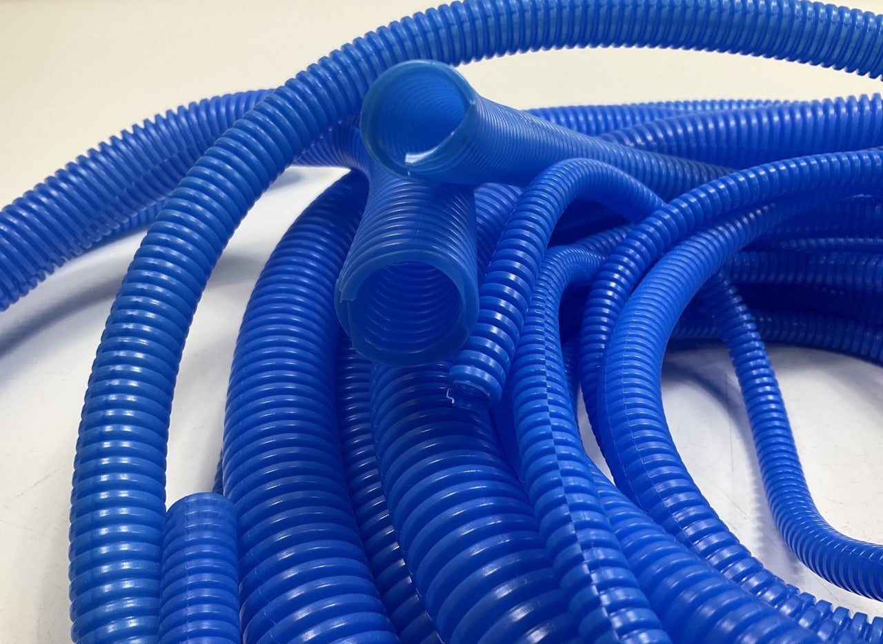Taylor 38006 Convoluted Tubing, Plastic, Blue 10 FEET Of 1/4'', 3/8'', 1/2'', 3/4''