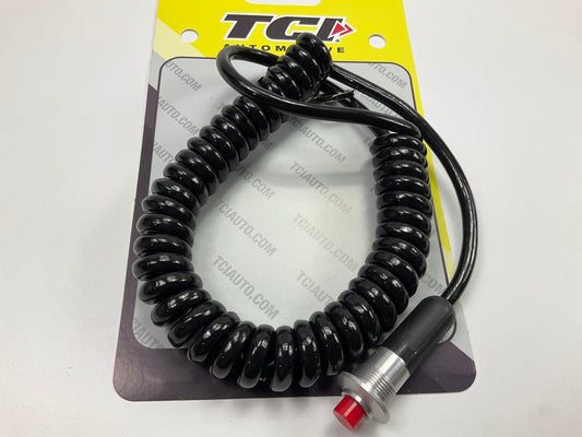 TCI 388400 Spiral Cord Push Button Switch, Momentary, Trans-Brake, 10 Amps