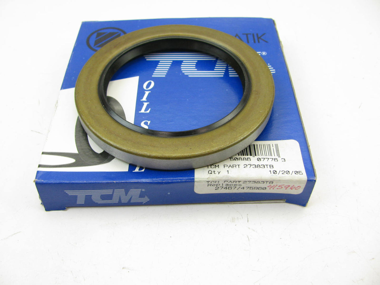 TCM 27383TB Front Axle Shaft Seal - 3.876'' OD X 2.750'' ID X 0.375 - 27467 475960