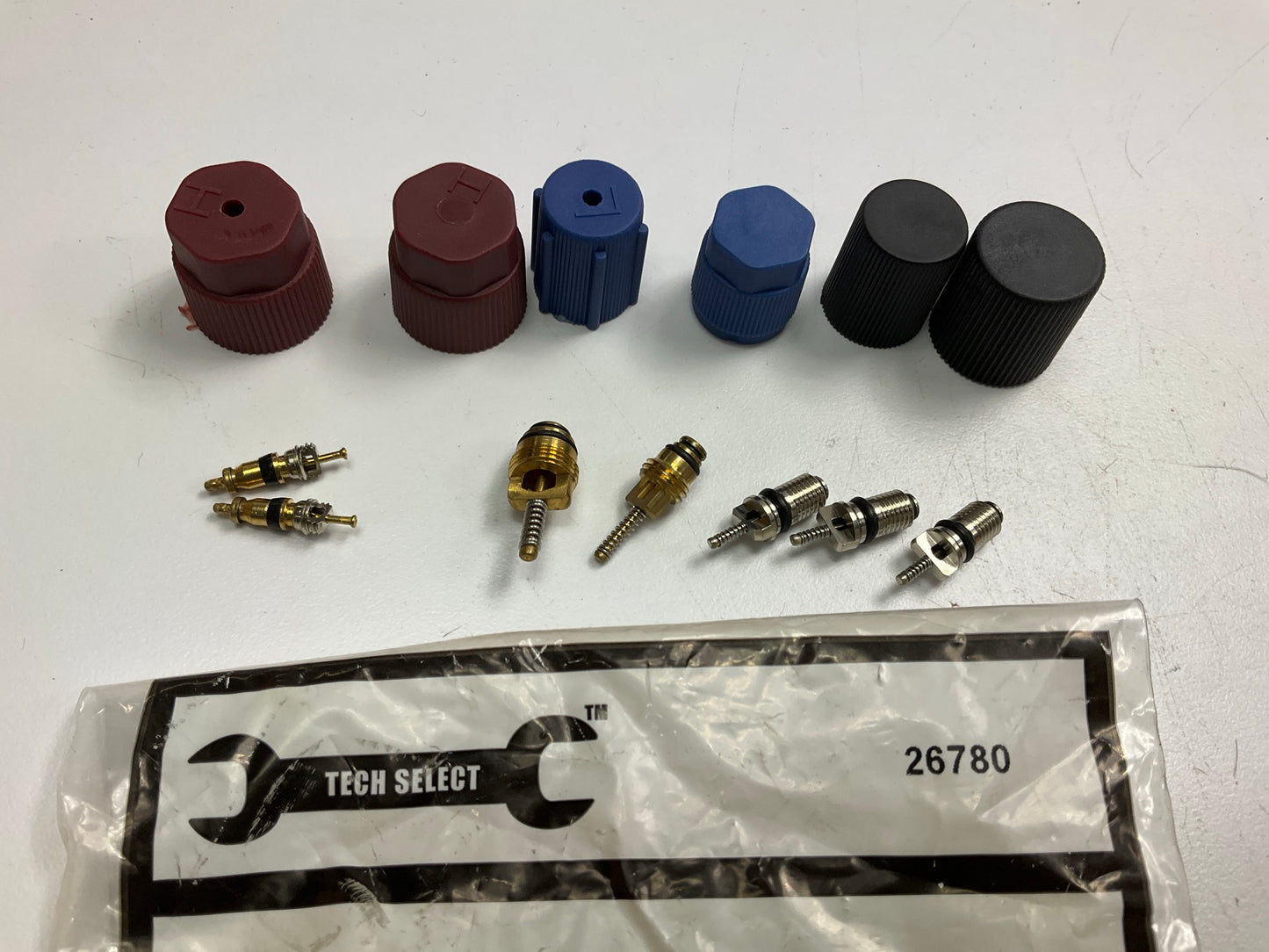 Tech Select 26780 A/C System Valve Core And Cap Kit