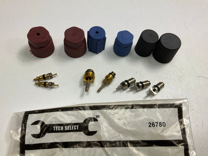 Tech Select 26780 A/C System Valve Core And Cap Kit