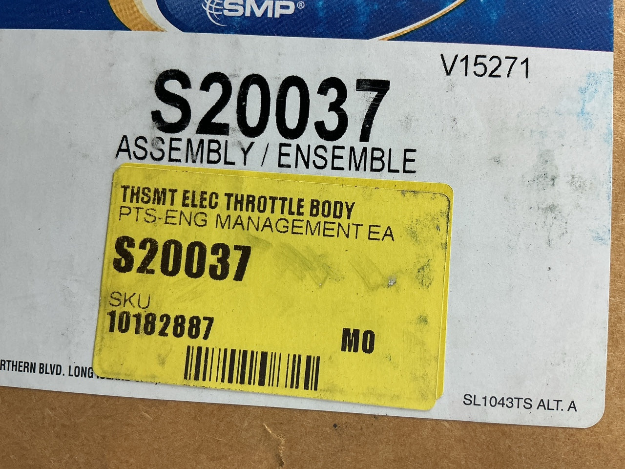 Tech Smart S20037 Fuel Injection Throttle Body - OEM DELPHI # 28255322,