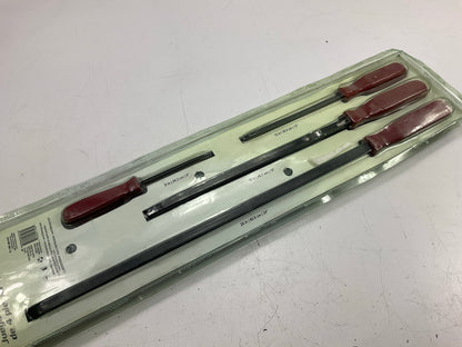 Tekz 17103 4-Piece Pry Bar Set: 8'', 12'', 18'', And 24''