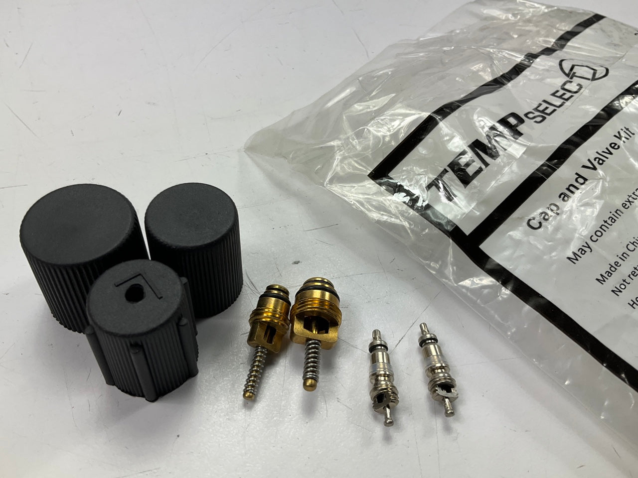 Temp Select 26779 A/C System Valve Core And Cap Kit