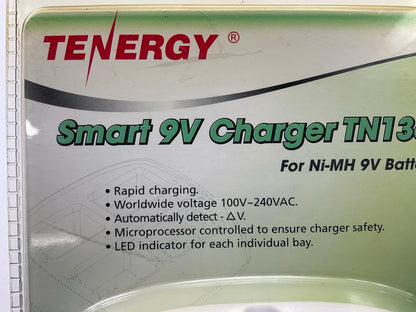 Tenergy TN136 4 Bay 9V Smart Battery Charger For NiMH Rechargeable Battery