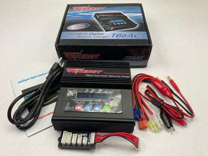 Tenergy TB6AC 1S-6S Balance Charger For NiMH NiCD Li-PO Li-Fe Packs Power Supply