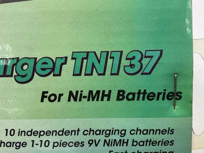 Tenergy TN137 Smart 10 Channels 9V NiMH Battery Charger