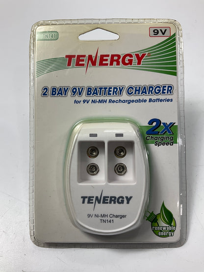 Tenergy TN141 Smart 2-Bay 9V NiMH Battery Charger