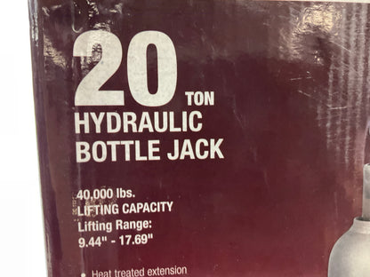 TEQ 1120PV 20-Ton Bottle Jack Lifting Range From 9-1/2'' To 17-7/8'', 40,000 Lbs