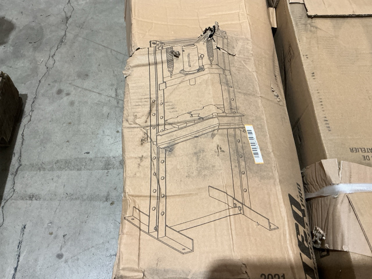 TEQ 3021 12-Ton Professional Hydraulic Shop Press