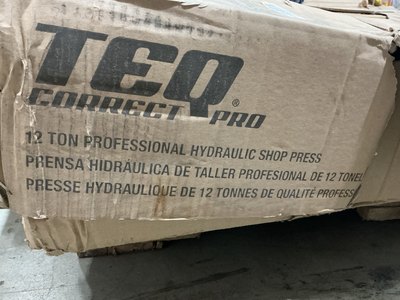 TEQ 3021 12-Ton Professional Hydraulic Shop Press