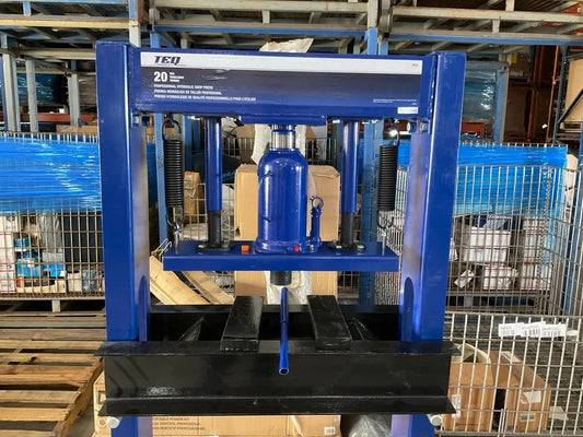 TEQ 3022 Professional 20-Ton Hydraulic Shop Press, 40,000 Lbs