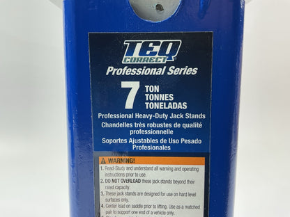TEQ 3207 7-Ton Professional Heavy Duty Jack Stands, 14,000 Lbs 9-5/8'' - 15-3/8''