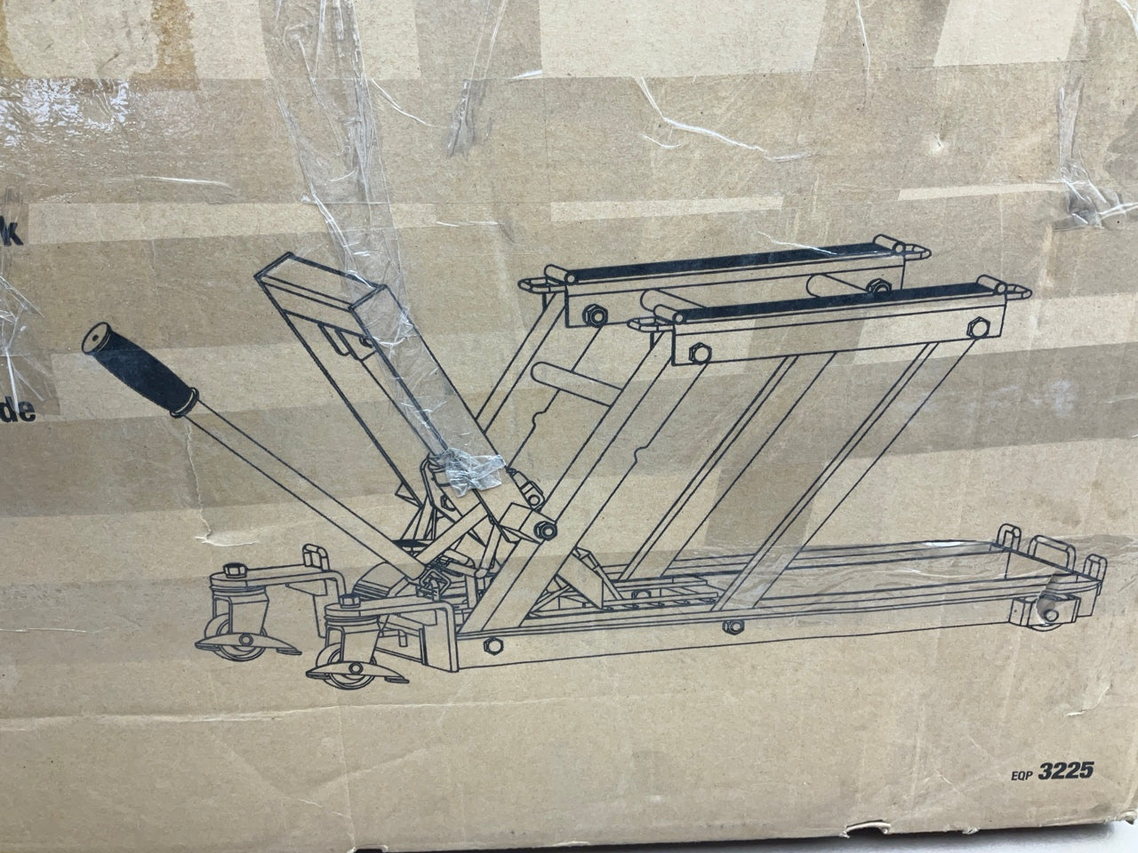 TEQ 3225 1500 Lbs Professional Motorcycle / ATV Jack, 4-3/8''-14-3/4'' Lift Range