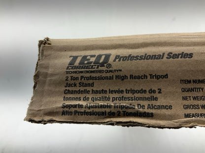 TEQ 3609 2 Ton Preofessional High Reach Tripod Jack Stand 49-3/16'' - 83-3/4''