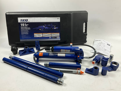 TEQ 3911 Body Frame Professional 10 Ton Hydraulic Jack Portable Power Kit