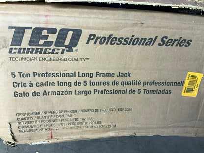 TEQ EQP3204 - 5 Ton Professional Long Frame Service Jack