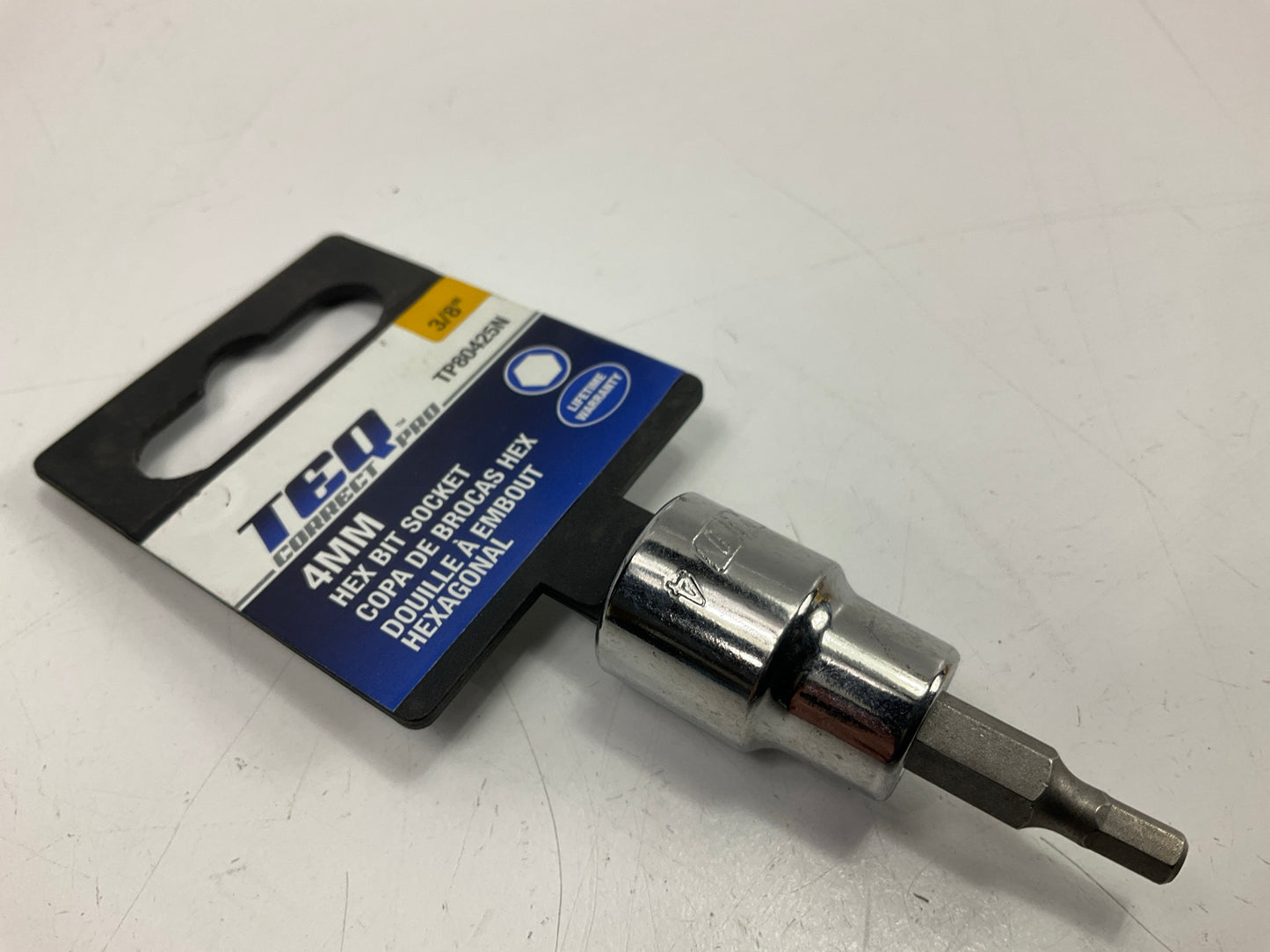 TEQ TP80425N 3/8'' Drive Hex Bit Socket 4mm