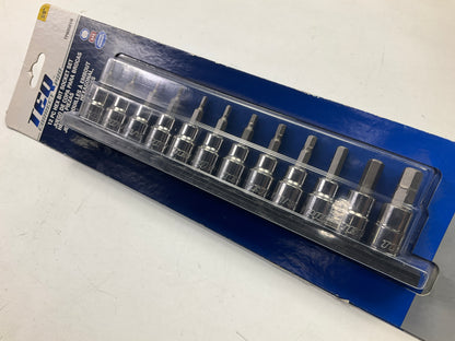 TEQ Professional TP80581N 12-Piece 3/8'' Drive Hex Bit Socket Set (SAE)