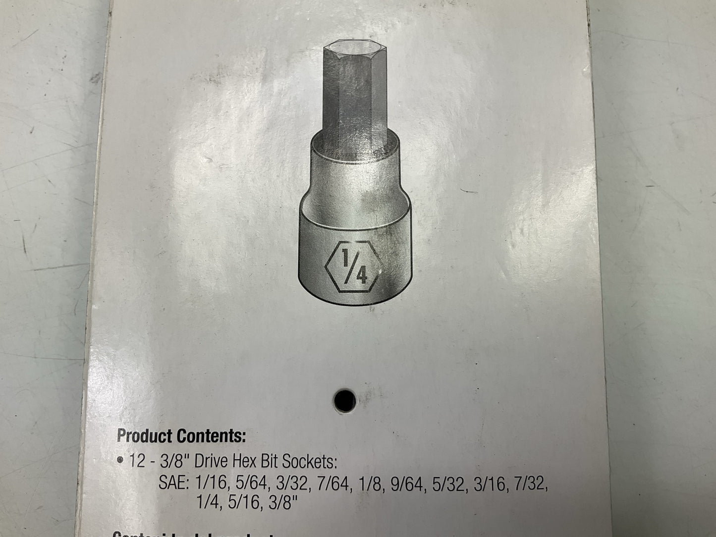 TEQ Professional TP80581N 12-Piece 3/8'' Drive Hex Bit Socket Set (SAE)