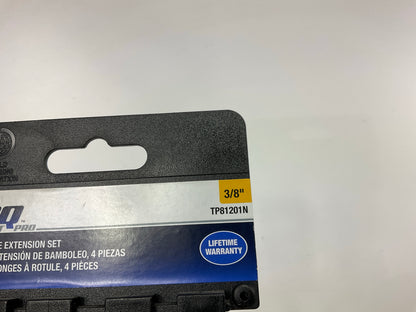 TEQ TP81201N 4-Piece 3/8'' Drive Wobble Extension Set