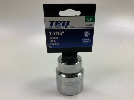 TEQ TP88822 3/4'' Drive Socket, 12-Point, 1-7/16''