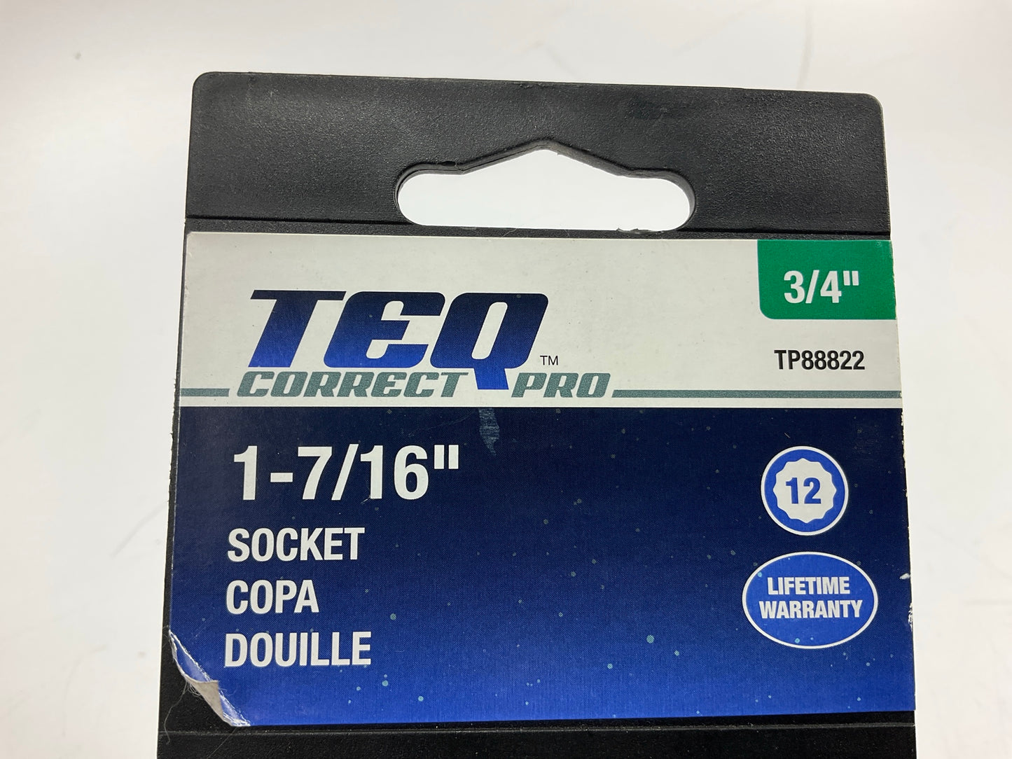 TEQ TP88822 3/4'' Drive Socket, 12-Point, 1-7/16''